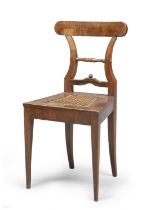 WALNUT CHAIR EARLY 19TH CENTURY