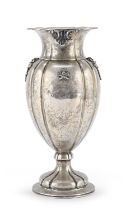 SILVER VASE MILAN ca. 1960.