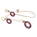 PARURE OF GOLD EARRINGS AND NECKLACE BRAND NARDELLI
