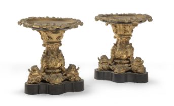 BEAUTIFUL PAIR OF GILT BRONZE STANDS 19TH CENTURY