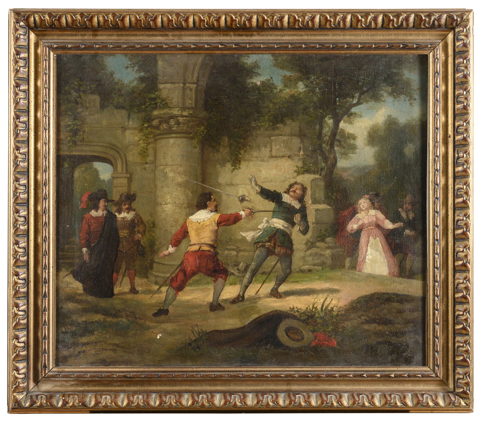 FRENCH OIL PAINTING 19th CENTURY