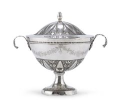 SILVER SUGAR BOWL PROBABLY ROME FIRST QUARTER 19TH CENTURY