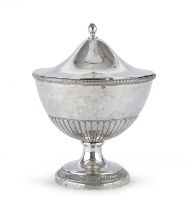 SILVER SUGAR BOWL PAPAL STATE EARLY 19TH CENTURY