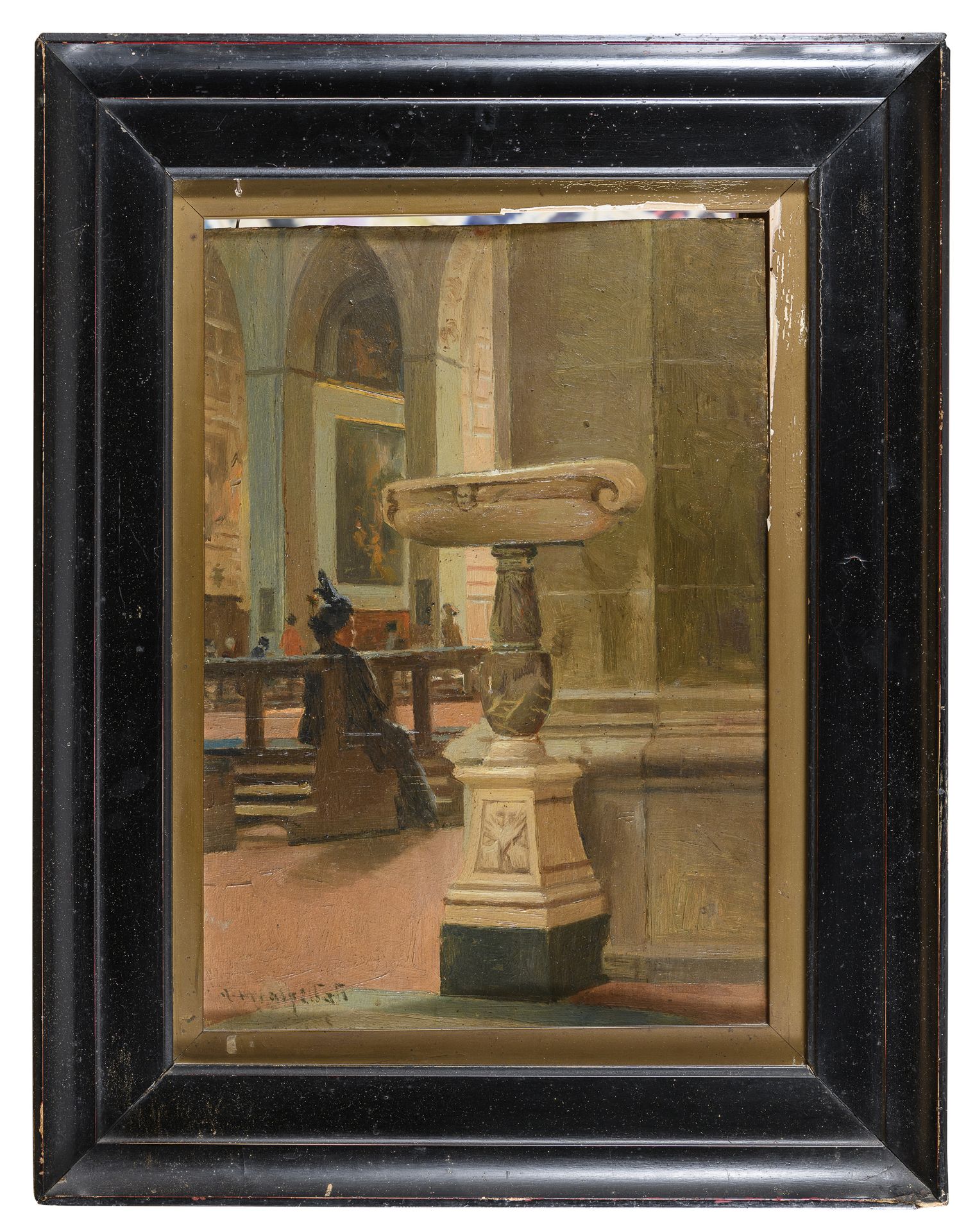 ROMAN OIL PAINTING 19th CENTURY