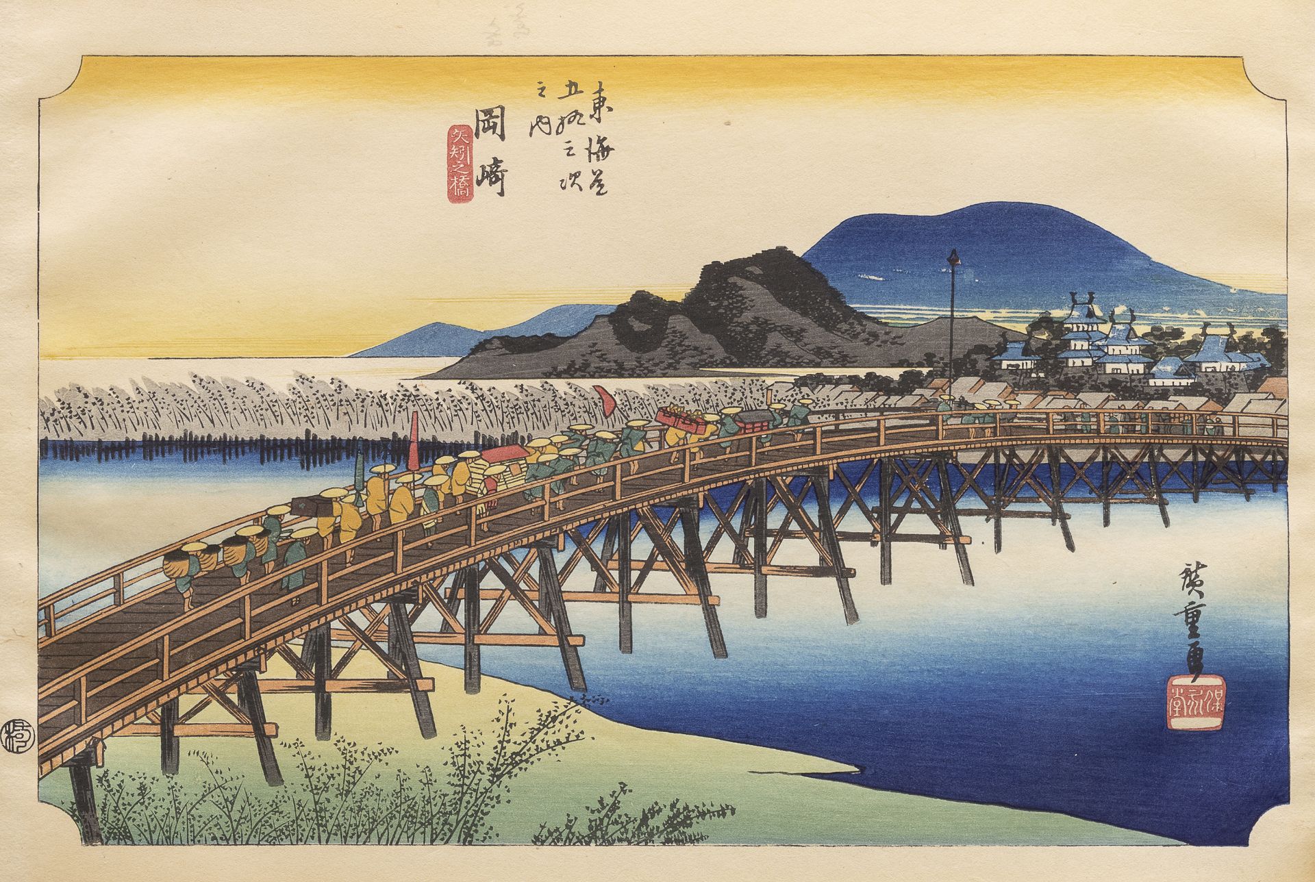TWENTY-FOUR JAPANESE POLYCHROME WOODBLOCK PRINTS EDO 1868-1912 - Image 3 of 4