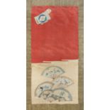 A JAPANESE MIXED MEDIA COMPOSITION 19TH CENTURY