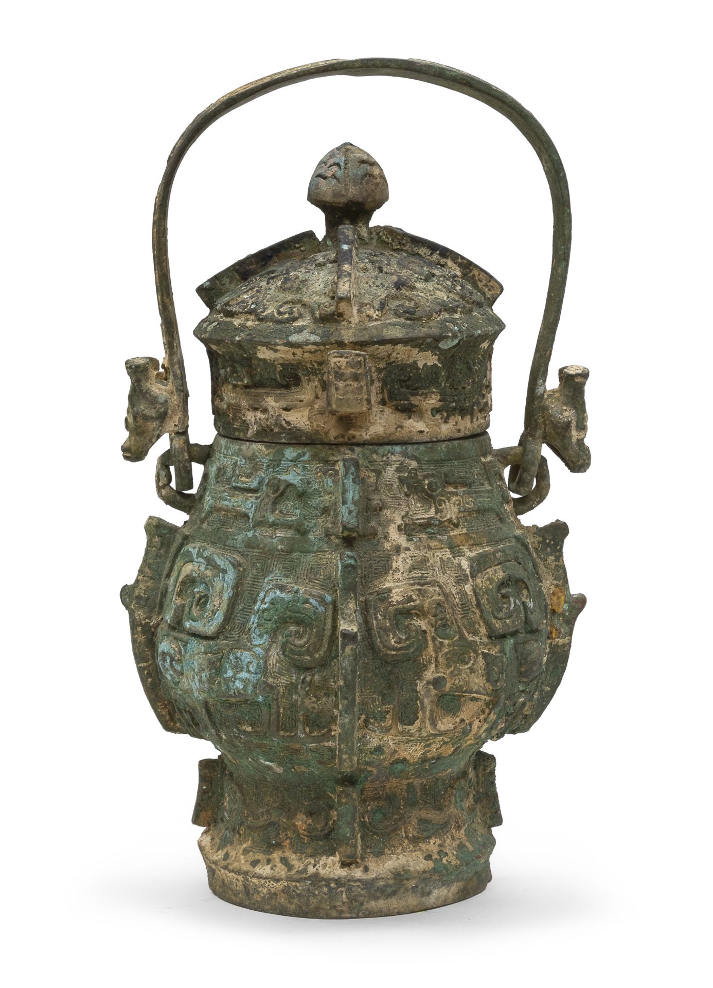 A CHINESE BRONZE VASE 20TH CENTURY. - Image 2 of 2