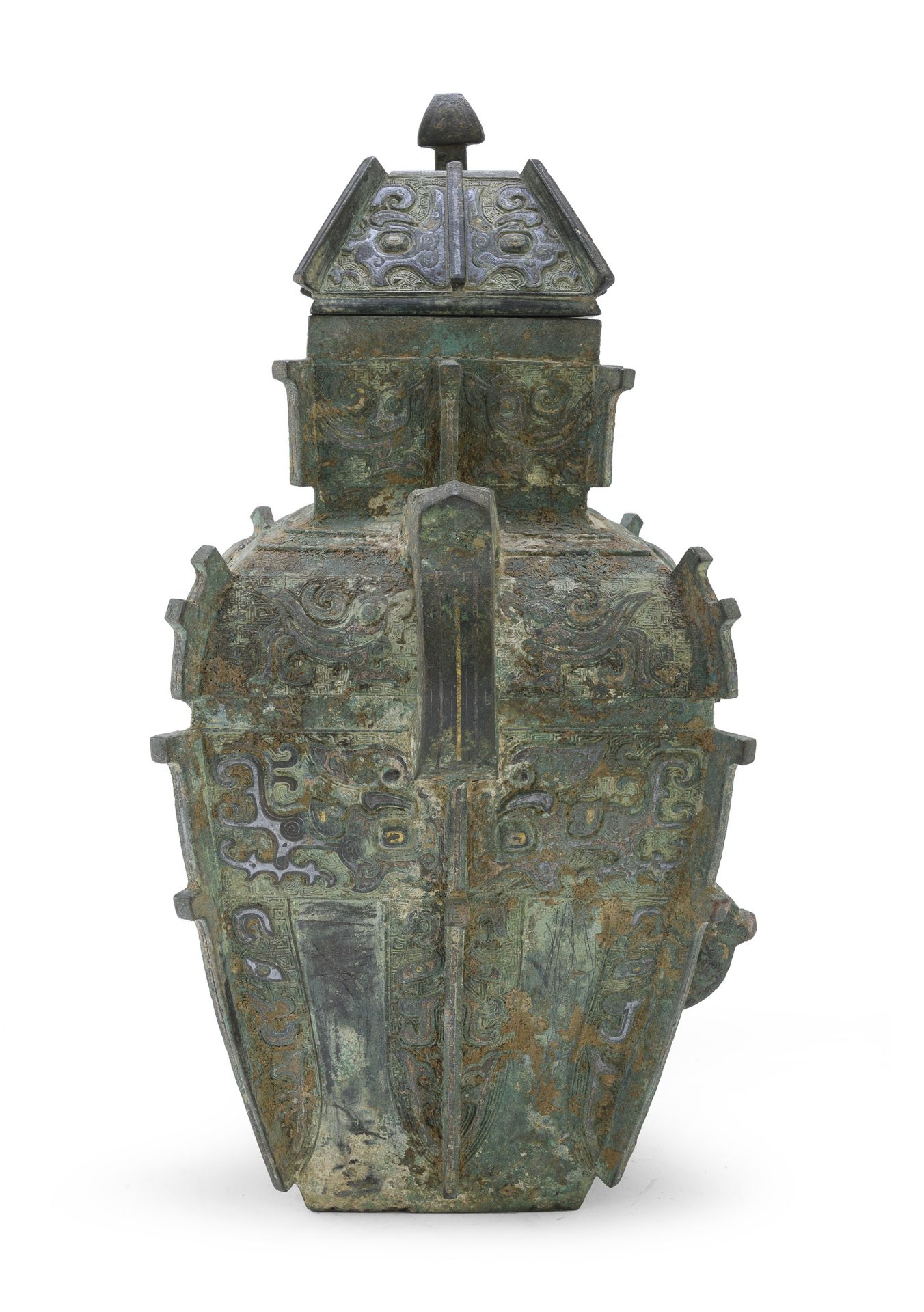 A RARE CHINESE BRONZE VASE 12TH - 13TH CENTURY. - Image 2 of 7