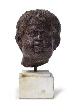 RARE PORPHYRY HEAD 17TH CENTURY