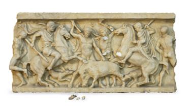 BAS-RELIEF IN WHITE MARBLE 19th CENTURY