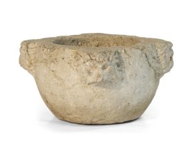 WHITE MARBLE MORTAR 15TH CENTURY