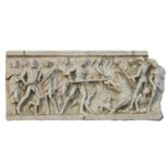 HIGH RELIEF IN WHITE MARBLE 19th CENTURY