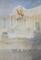 WATERCOLOR MONUMENT TO THE UNKNOWN SOLDIER EARLY 20TH CENTURY