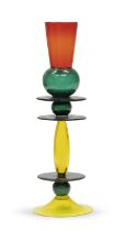 GLASS CANDLESTICK BY HEINZ OESTERGAARD FOR SALVIATI 1980s