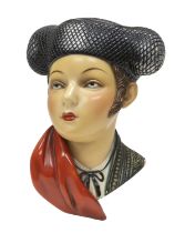 POLYCHROME PLASTER BULLFIGHTER SCULPTURE 20TH CENTURY