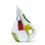 MULTICOLORED GLASS VASE 20TH CENTURY