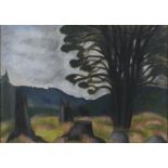 PASTEL LANDSCAPE BY VLASTISLAV HOFMAN 1929