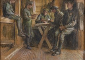 PASTEL DRAWING BY ADOLF HIRÉMY-HIRSCHL 1917