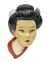 PLASTER SCULPTURE OF A JAPANESE WOMAN 20TH CENTURY