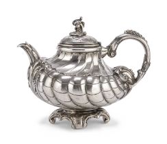 SILVER TEAPOT GERMAN LATE 19TH CENTURY