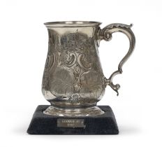 RARE SILVER TANKARD LONDON GEORGE II 1767