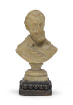 SMALL ALABASTER BUST LATE 18TH CENTURY