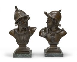 PAIR OF BRONZE BUSTS BY JEAN-BAPTISTE CARPEAUX