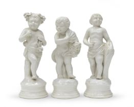 THREE EARTHENWARE SCULPTURES BASSANO 19TH CENTURY