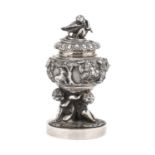 SILVER INKWELL ITALY approx. 1880.