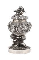 SILVER INKWELL ITALY approx. 1880.