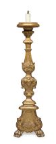 GILTWOOD CANDLESTICK 18th CENTURY ROME