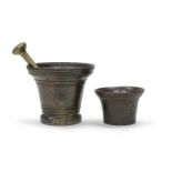 TWO BRONZE MORTARS 18TH CENTURY