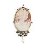 OVAL CAMEO EARLY 20TH CENTURY