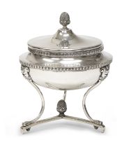 SILVER SUGAR BOWL AUSTRIA-HUNGARY 1830/1840