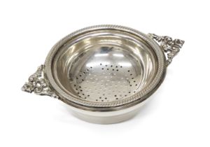 SILVER TEA STRAINER BIRMINGHAM POST 2000