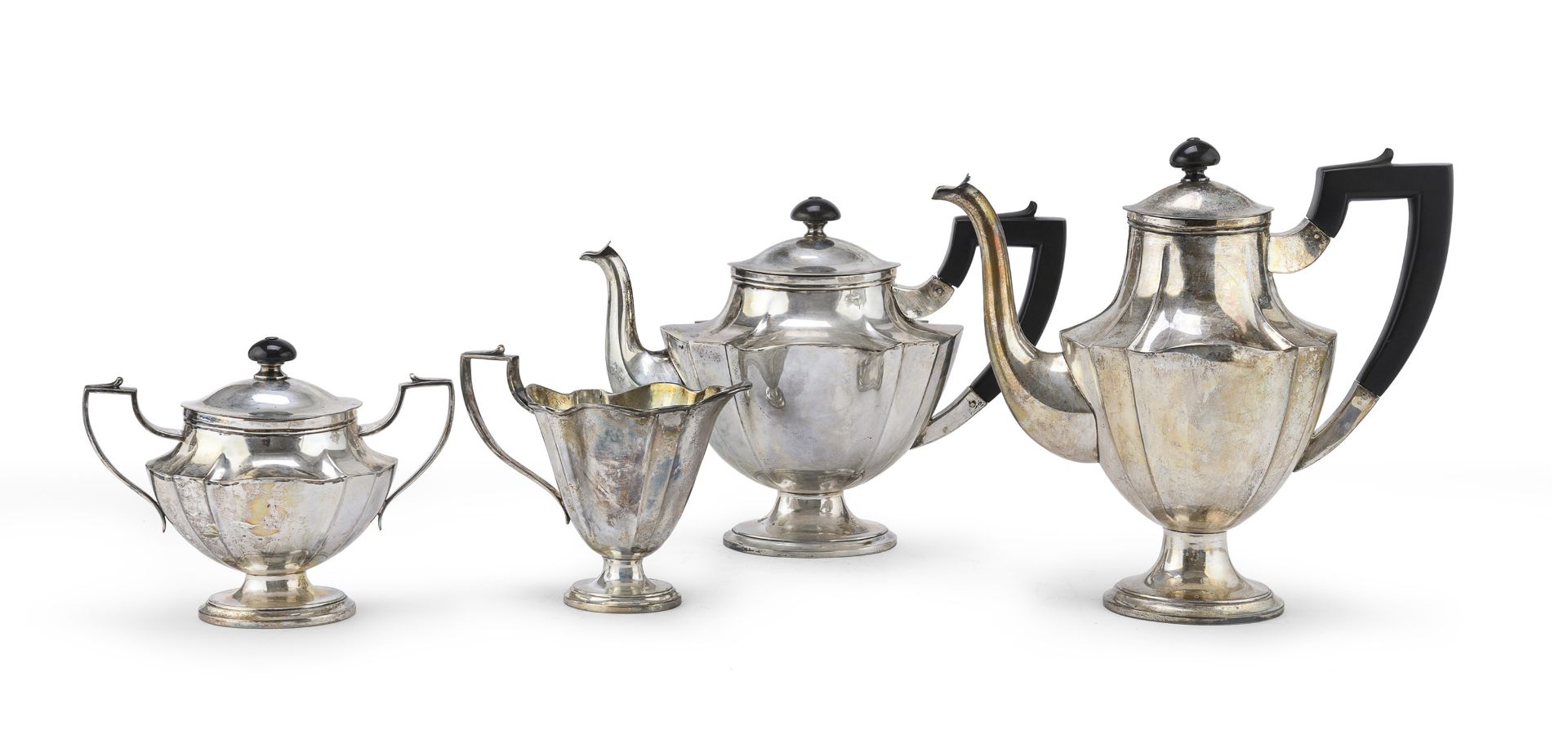 SILVER TEA AND COFFEE SET MILAN 1935/1940