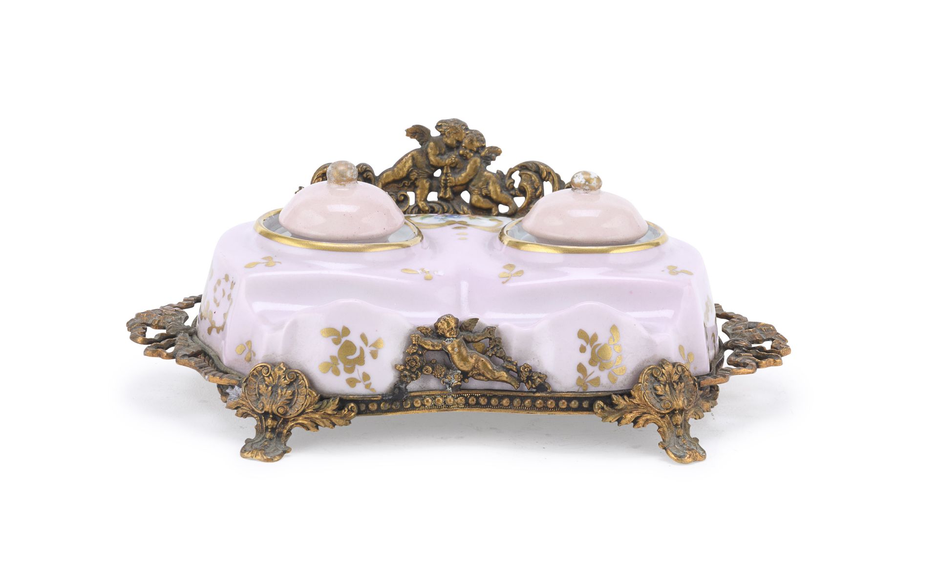 PORCELAIN INKWELL 20TH CENTURY