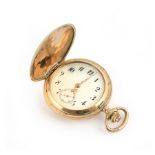 GOLD REMONTOIRE CYLINDRE POCKET WATCH