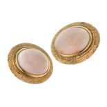 GOLD EARRINGS WITH PINK CORAL