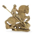 BROOCH REPRESENTING SAINT GEORGE AND THE DRAGON