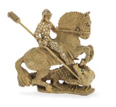 BROOCH REPRESENTING SAINT GEORGE AND THE DRAGON