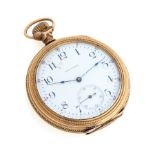 GOLD WALTHAM POCKET WATCH