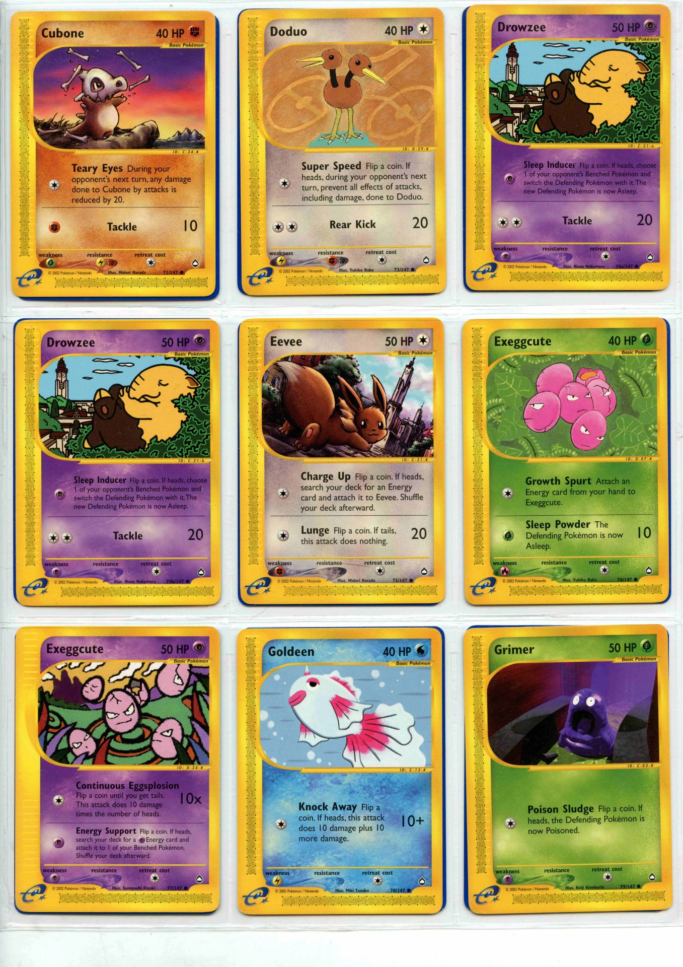 Pokemon TCG - Aquapolis Non-Holo Rare, Uncommon & Common - Complete Set 147/147 - This lot - Bild 9 aus 17