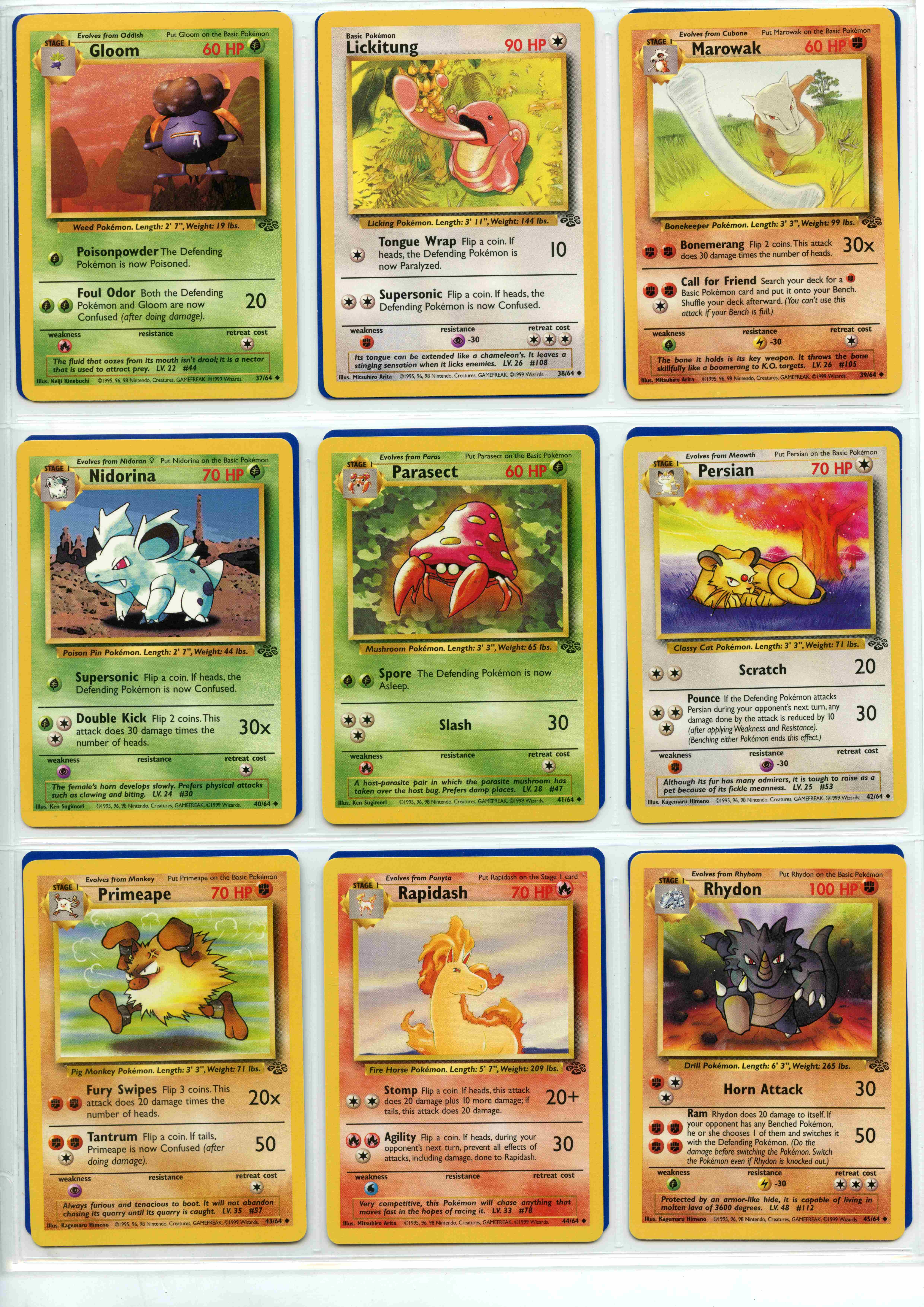 Pokémon TCG - Jungle Unlimited - Partially Complete Set 60/64 - This lot contains a partially - Image 5 of 7
