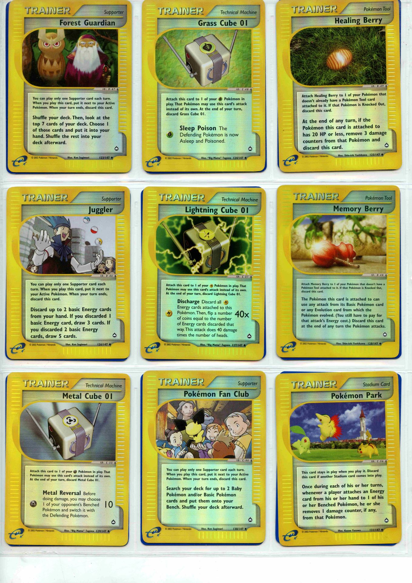 Pokemon TCG - Aquapolis Reverse Holo Rare, Uncommon & Common - Complete Set 147/147 - This lot - Bild 15 aus 17