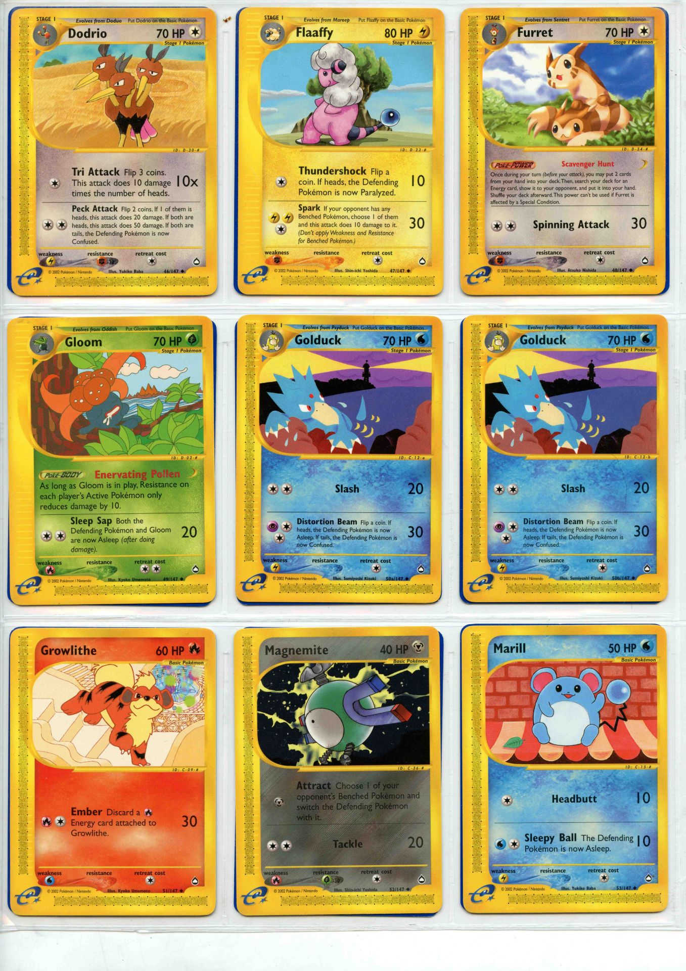 Pokemon TCG - Aquapolis Non-Holo Rare, Uncommon & Common - Complete Set 147/147 - This lot - Bild 6 aus 17