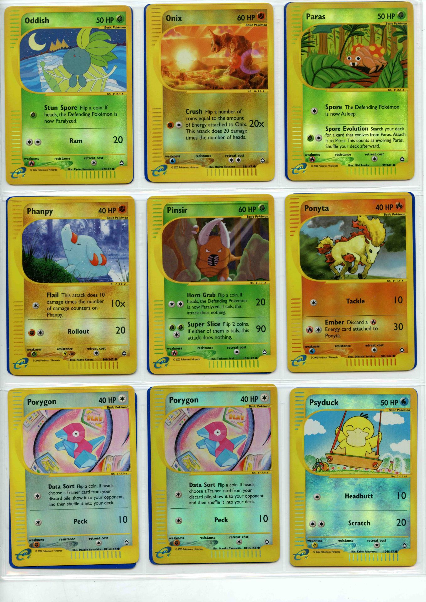 Pokemon TCG - Aquapolis Reverse Holo Rare, Uncommon & Common - Complete Set 147/147 - This lot - Bild 12 aus 17