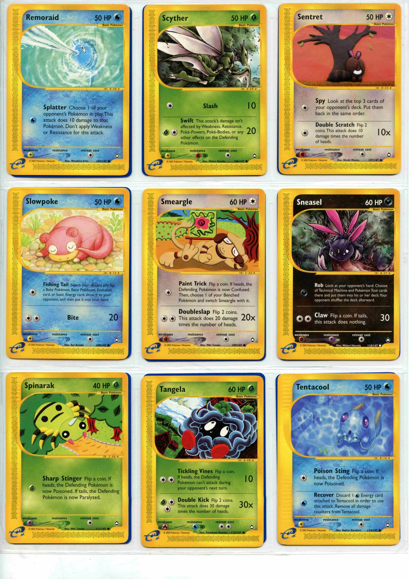 Pokemon TCG - Aquapolis Non-Holo Rare, Uncommon & Common - Complete Set 147/147 - This lot - Bild 13 aus 17