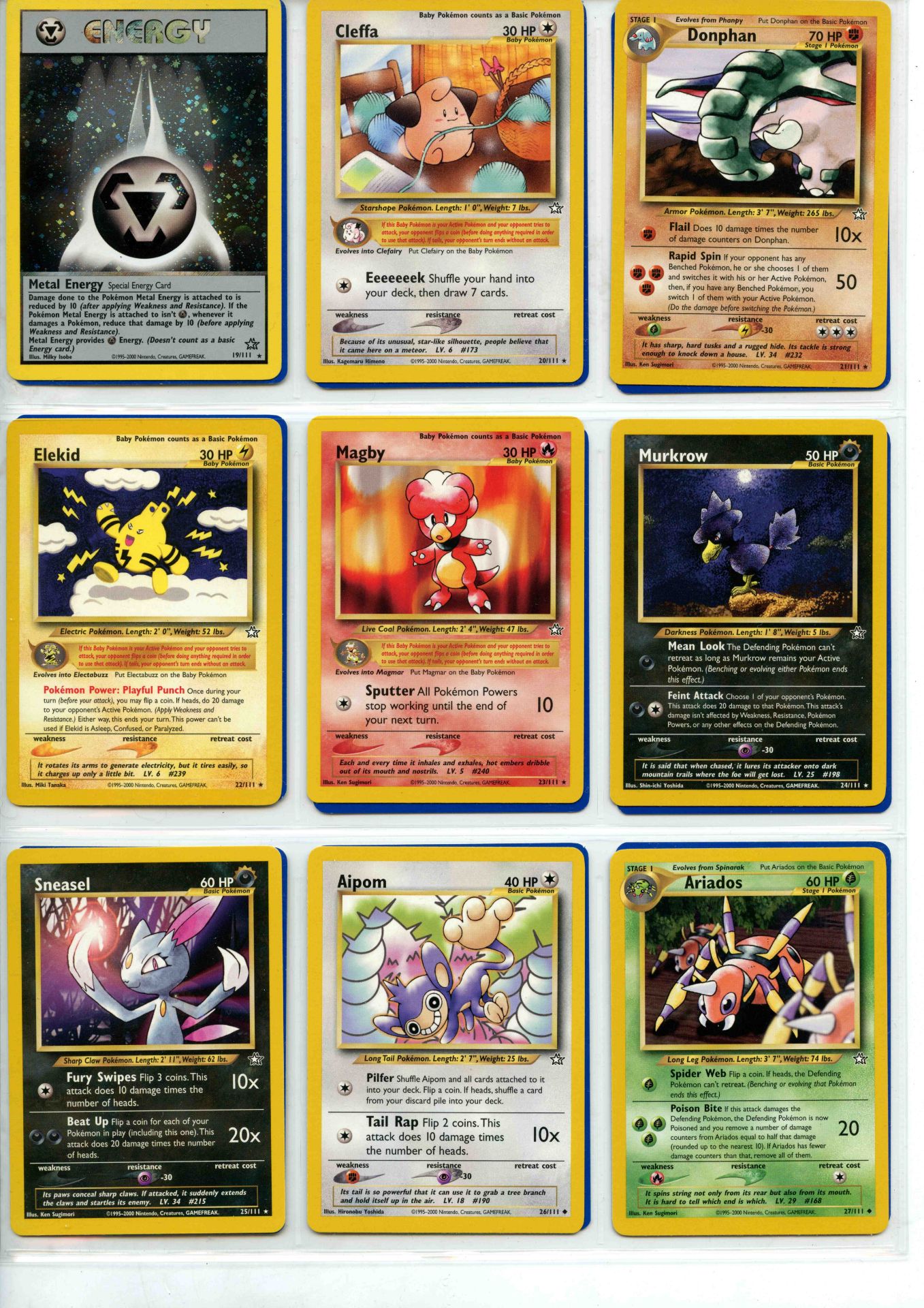 Pokemon TCG - Neo Genesis Unlimited - Complete Set 111/111 - This lot contains a complete Pokemon - Bild 3 aus 13