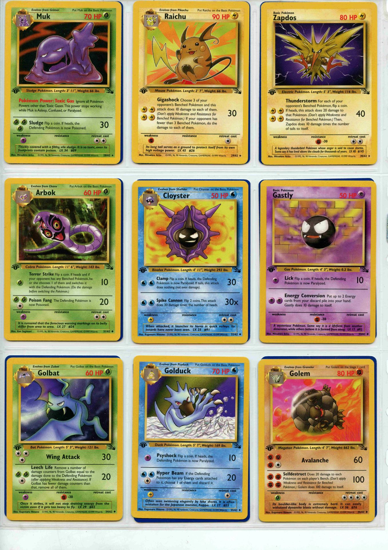 Pokemon TCG - Fossil 1st Ed - Complete Set 102/102 - This lot contains a complete Pokemon 1st Ed - Image 4 of 7